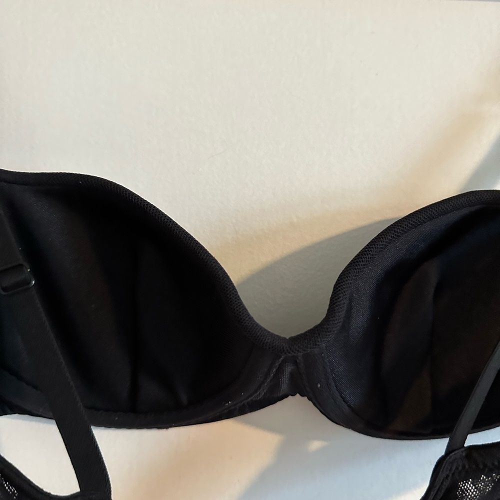 Vintage Victoria’s Secret Black Push Up Classic Neutral Bra size 34C EUC - Picture 6 of 9